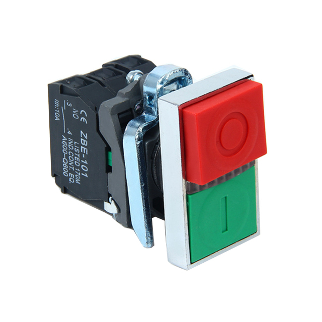 XB4-BW8365 مفتاح ضغط مزدوج الرأس مع ضوء