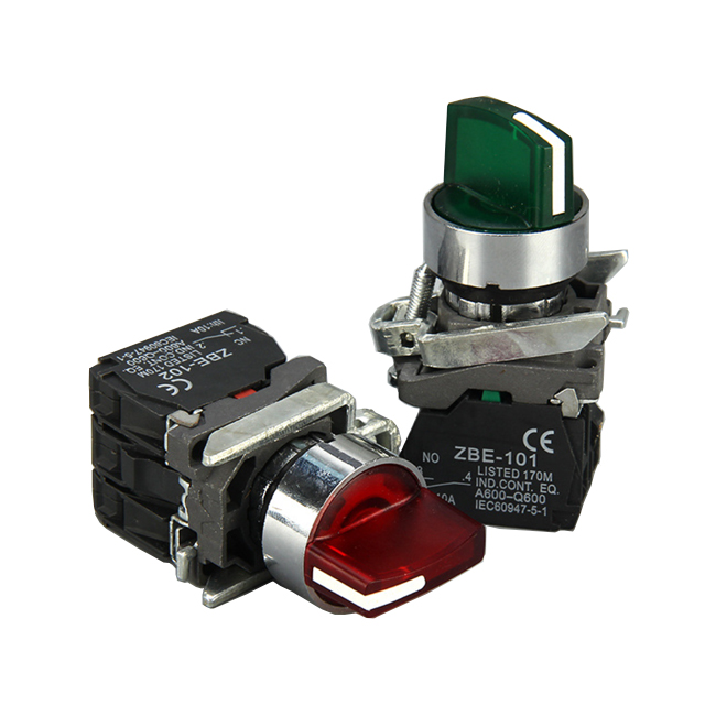 XB4-BK3365 Interruptor selector con luz
